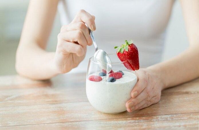 afslankende aardbeienyoghurt