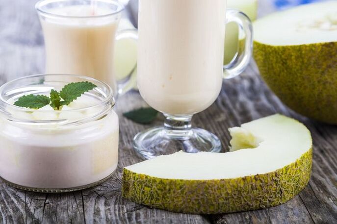 yoghurt met meloen om af te vallen