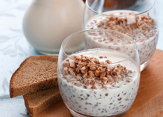 boekweitpap met kefir om af te vallen